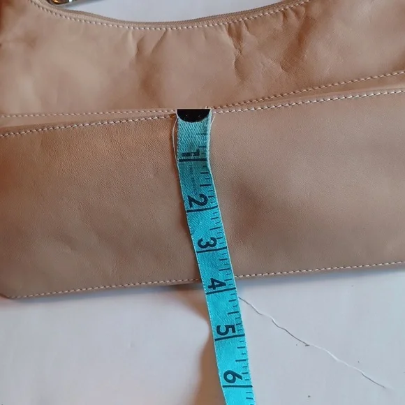 Ralph Lauren small/medium light tan leather sachel bag - Picture 8 of 12